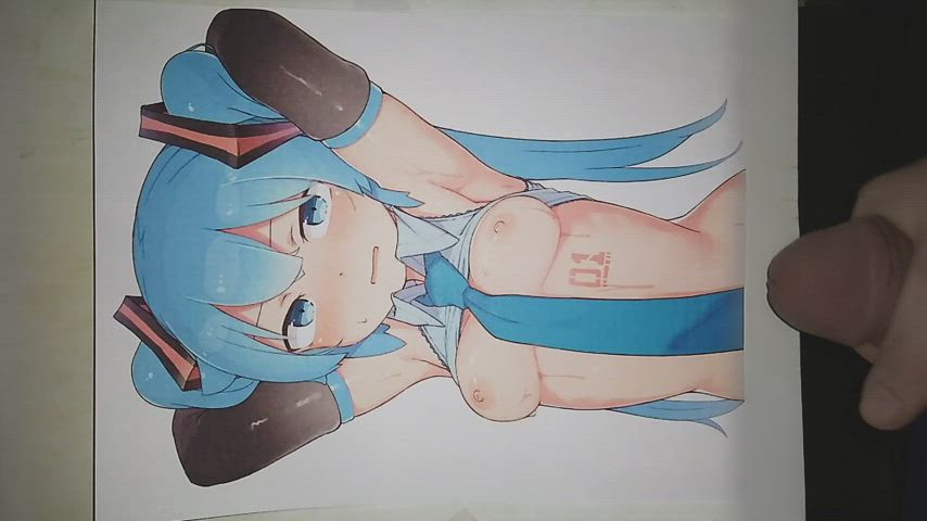 Anime Cum Cumshot Hatsune Miku Hentai Tribute gif