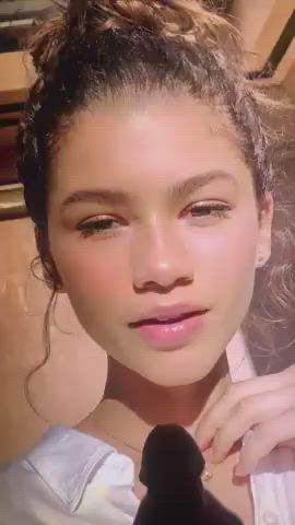 Cumshot Skinny Tribute Zendaya gif