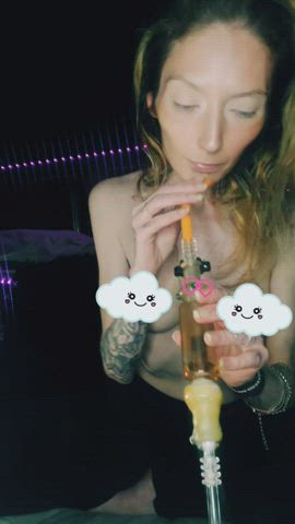 amateur eye contact gabberina k pale petite small nipples small tits smile smoking