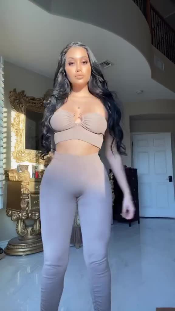 Moving ass in brown pants
