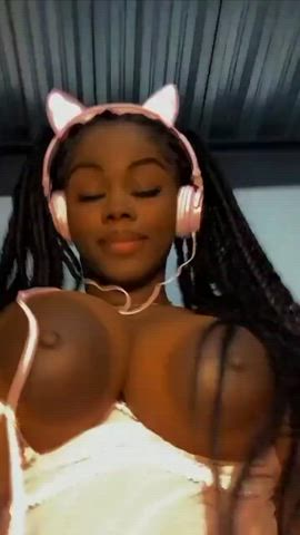 big tits ebony tits gif