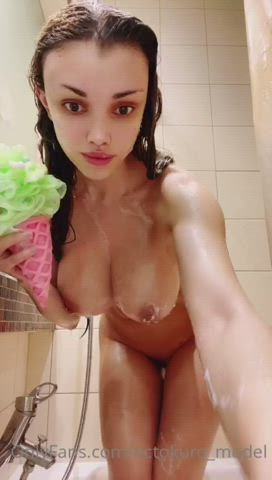 Ass Asshole Bathroom Big Nipples Big Tits Fake Boobs Fake Tits Legs Long Hair NSFW