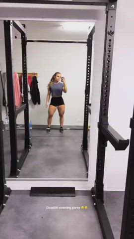 ass european fitness gym legs muscular girl pawg shorts thick gif