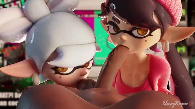 Marie &amp; Callie blowjob (KeeperSleepy)