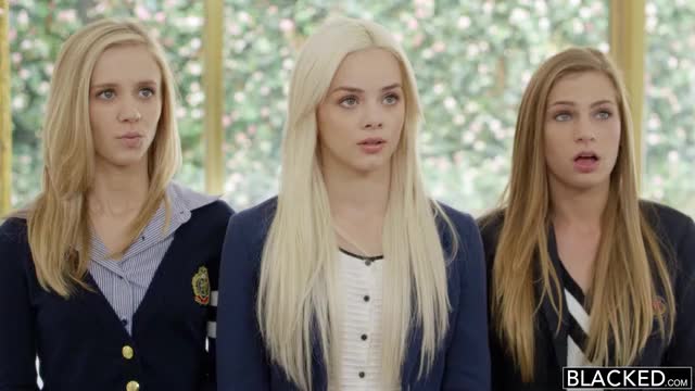 Elsa Jean, Rachel James &amp; Sydney Cole in a BBC orgy