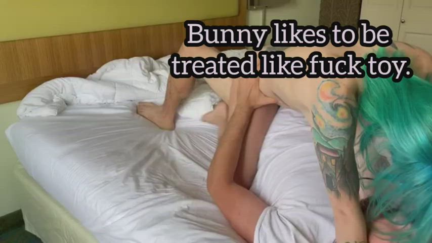 Bed Sex Bunny Caption gif