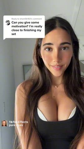 boobs cute joi latina pretty sexy smile tiktok tits gif
