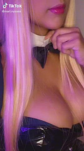 bunny cute tiktok tits gif