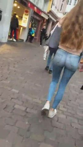 candid jeans voyeur gif