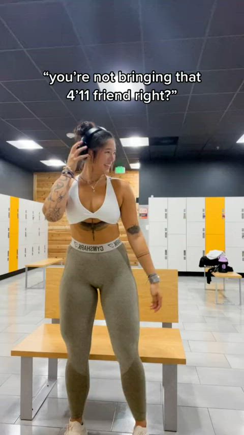 amateur ass big tits fit fitness thick gif