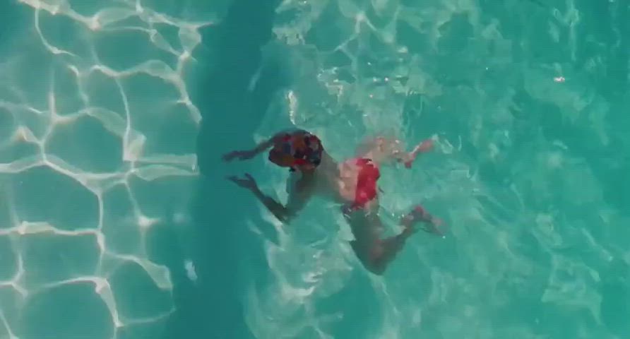 celebrity natural tits swimming pool tits celebs gif