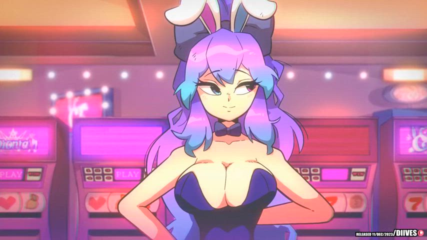 [Cottontail] Public dildo riding show, voiced by Cotton herself (Diives)