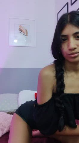 camgirl latina seduction sensual skinny teen teens webcam gif