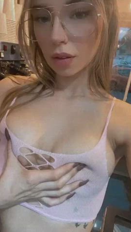 Boobs Glasses Nipples gif