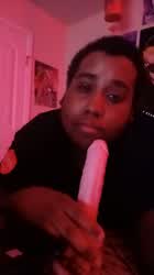 Blowjob Dildo Solo gif