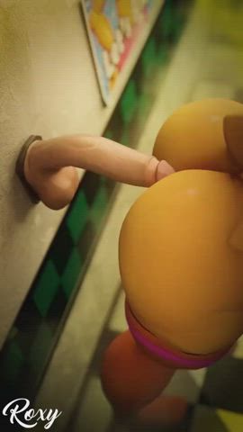 3d animation big ass hentai huge dildo sex toy thighs gif