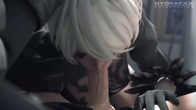 2B Sucking 9S POV