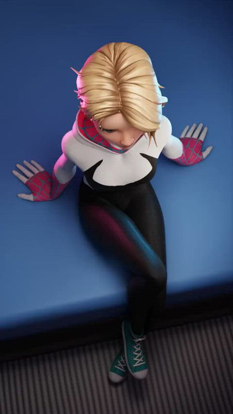 3d animation gwen gif