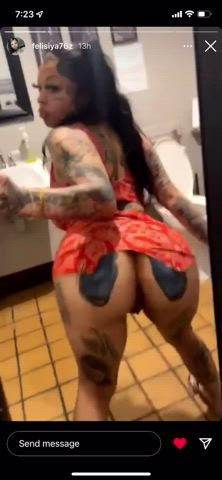 ebony onlyfans tattoo twerking gif