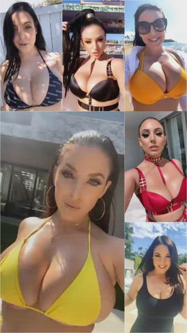 Angela White walking compilation