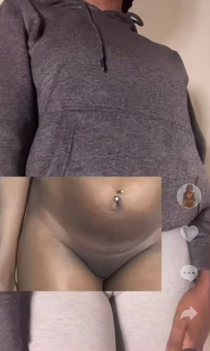 Ebony Naked Natural Tits Pussy TikTok Tits gif