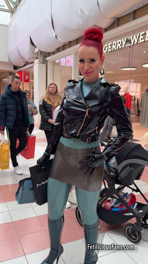 Shopping in latex today 🛍️