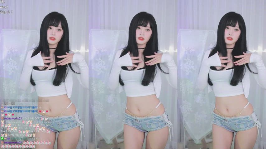 asian cute dancing korean shorts gif