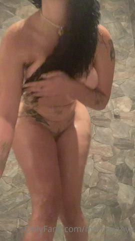 Big Tits Rubbing Shower gif