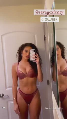 Curly Hair Lingerie Petite gif