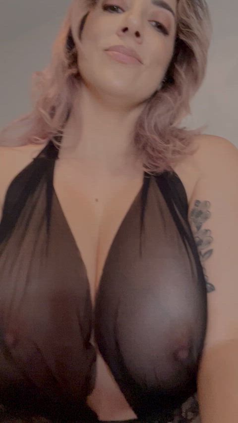 big tits boobs lingerie nipples striptease tease teasing bigtits just-boobs gif