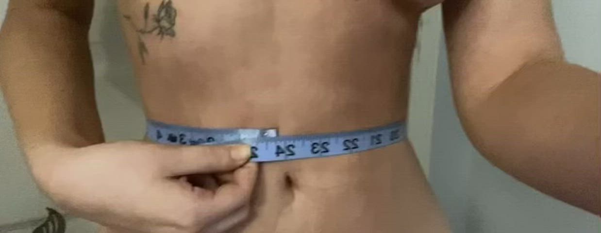 For the haters lol my waist is 24 inches! Why would I have to photoshop it? + my