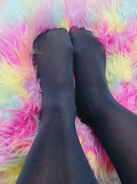 feet fetish foot fetish nylon nylons onlyfans gif