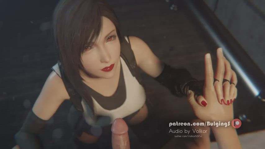 Animation Blowjob Sucking Tifa Lockhart gif