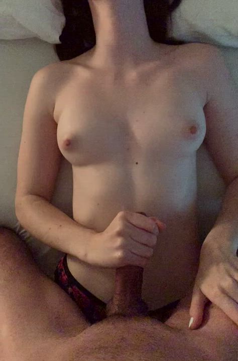 The thrill that I get when I know he's about to cum on me...