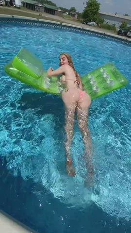 bikini gracie jane non-nude swimming pool trans wet gif