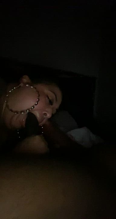 BBC BBW Blowjob gif