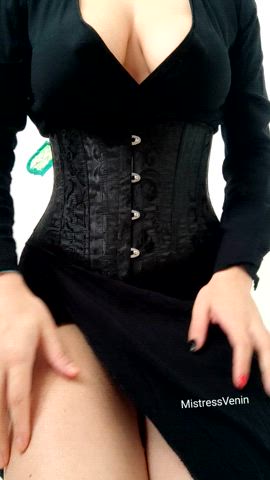 bdsm big tits corset mistress onlyfans teasing gif