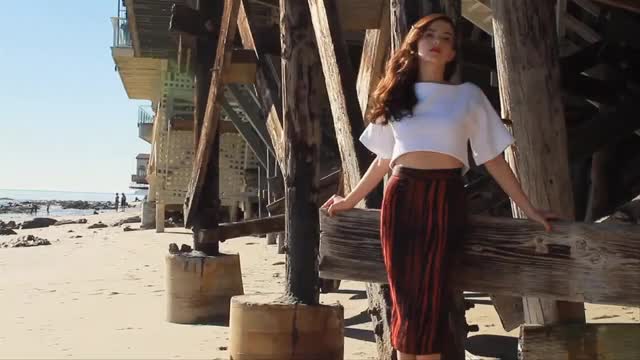 Zoey Deutch - The Untitled Magazine photoshoot bts (2014) - part 2