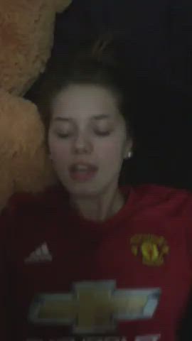 ManU lost to city, so she had to fuck him as a forfeit