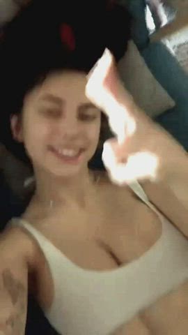 big tits teen tiktok gif