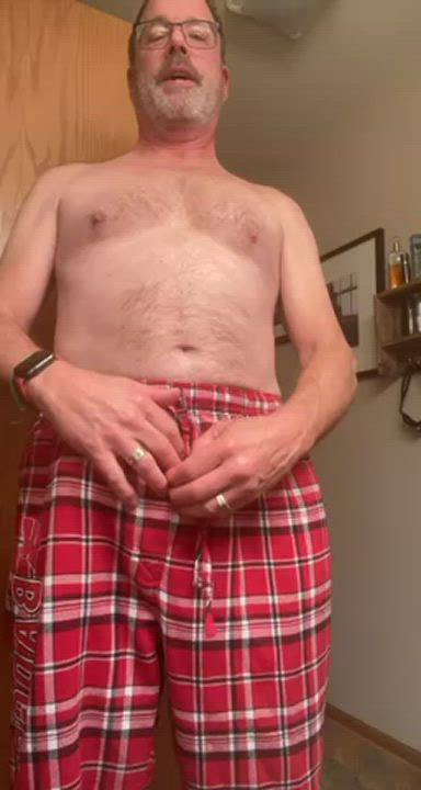 Dad (57) strokes thru sweats