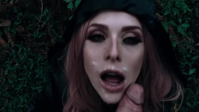 Wood Witch Blowjob for Halloween