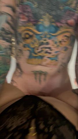 Your Tatted Bully Uses My Body For His Pleasure While You’re At Work Watching Through