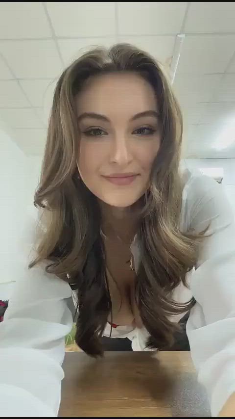 babe boobs brunette legs tiktok gif