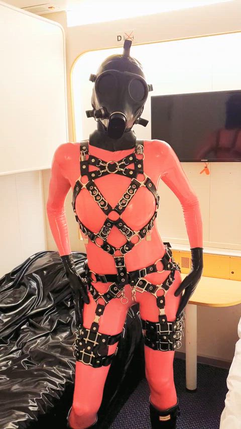 Latex alien in pink and black! 