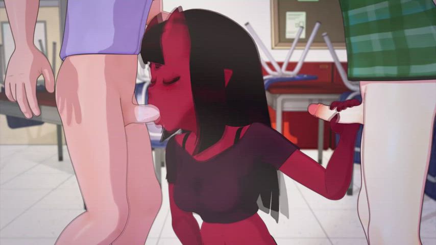 3d animation anime blowjob edging hentai teasing teen gif