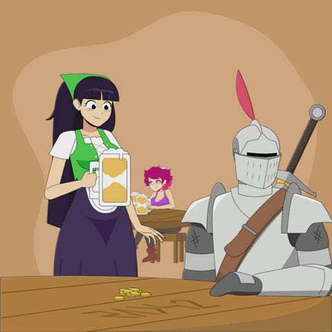 animation maid belly gif