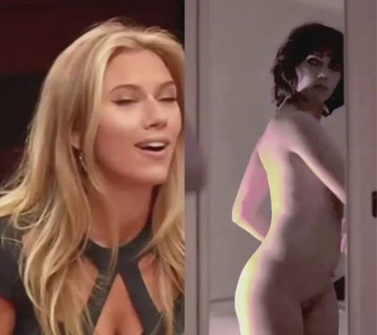 Big Ass Blonde Celebrity Natural Tits Scarlett Johansson gif