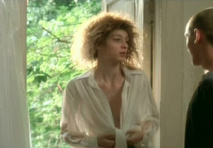 celebrity curly hair nude perky gif