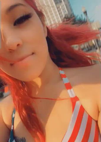 flashing public redhead gif